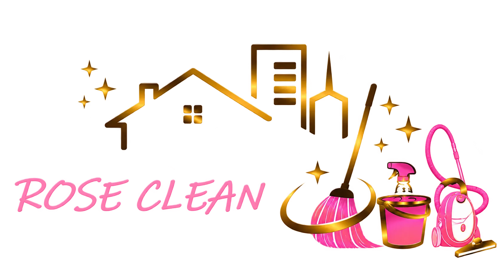 Logótipo Rose Clean Serviços de Limpeza